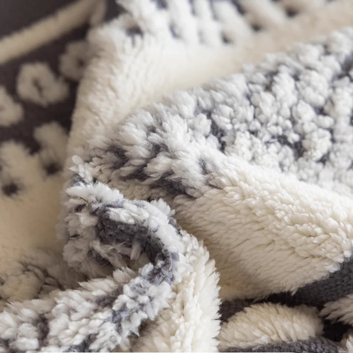 Soft 500gsm plush sofa cover texture close-up