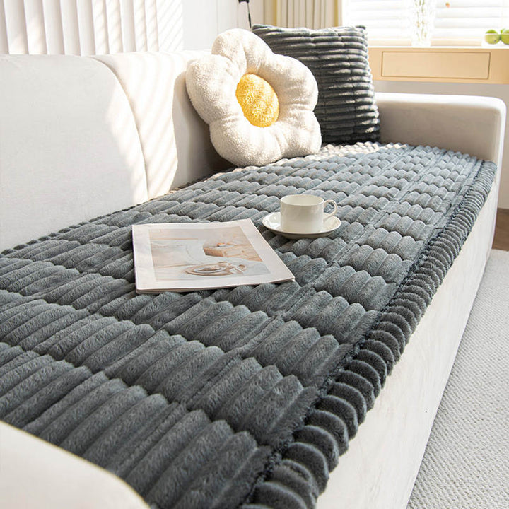 Corduroy couch protector for pets and families