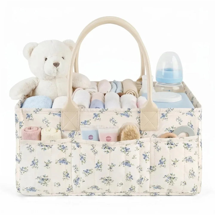 Ivory Woven nappy caddy