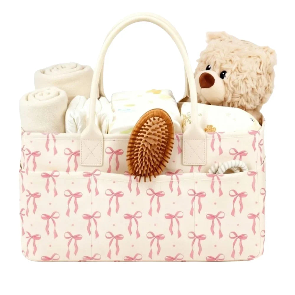 Pink Petal nappy caddy