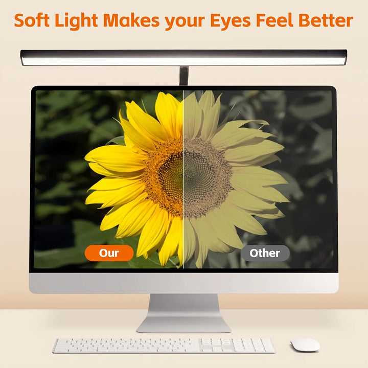 USB LED Desk Lamp with Clamp – Dimmable, Flexible Gooseneck
