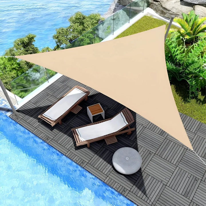 Sonnensegel | Dreieckige Schattenfläche für Terrasse | UV Schutz und wasserabweisend | AeriCover