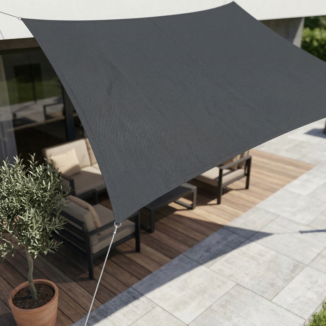Sonnensegel Rechteckig Wasserdicht | Wasserdichtes Outdoor Gewebe | UV Schutz | SkyCover