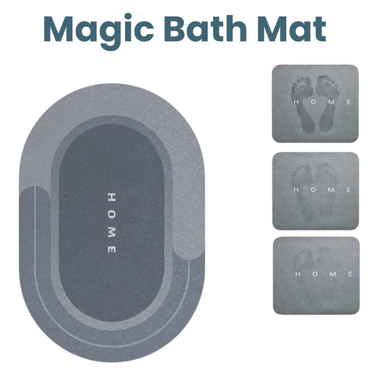 Super Absorbent Bath Mat Blue