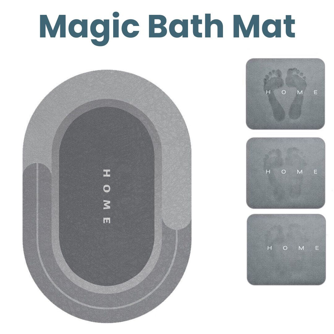 Super Absorbent Bath Mat Grey