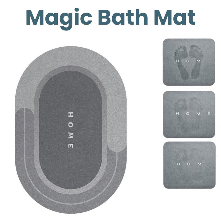 Super Absorbent Bath Mat Grey