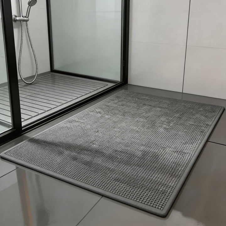 Premium absorbent bath mat colour options beige black grey white