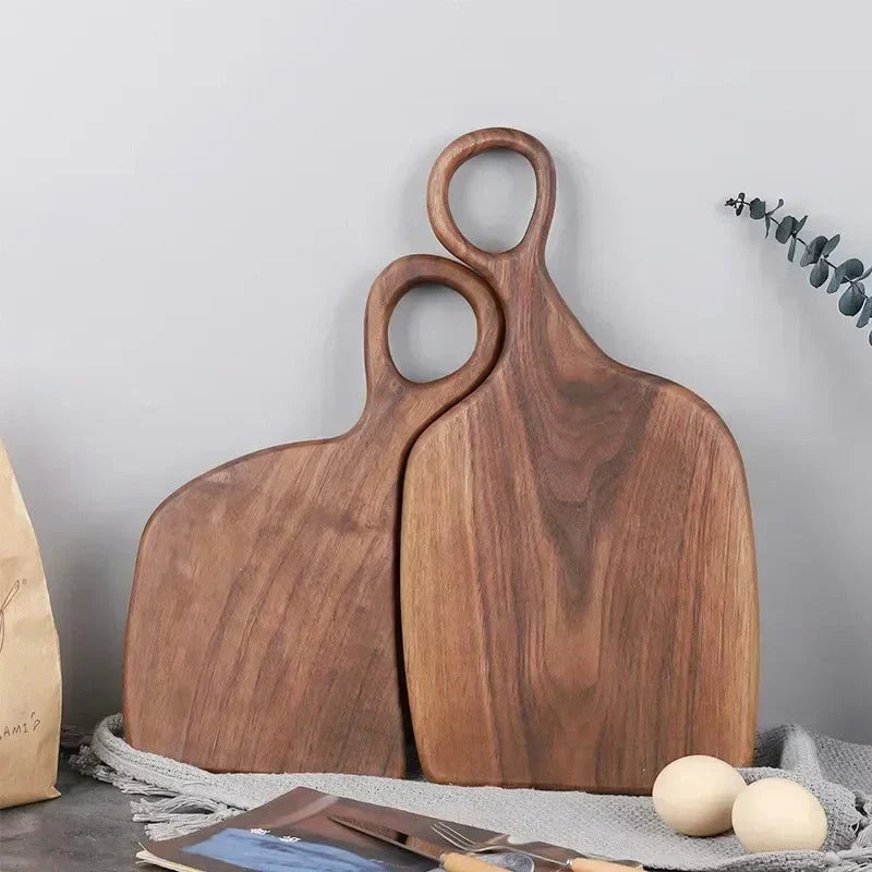 NutriCraft – Luxe Walnoot Snijplank met Dubbelzijdige Functionaliteit voor Keuken en Presentatie