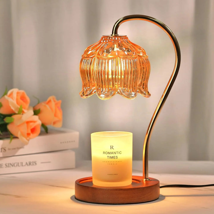 Candle Warmer Lamp, Dimmable Electric Wax Warmer with Timer for Jar Candles